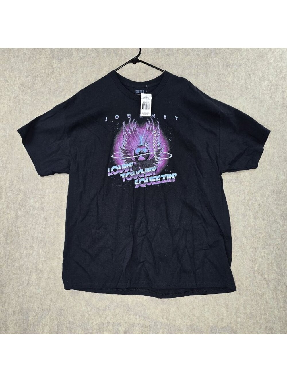 Journey Concert T-Shirt Brisco Brands 2X Black Cotton - Picture 1 of 7